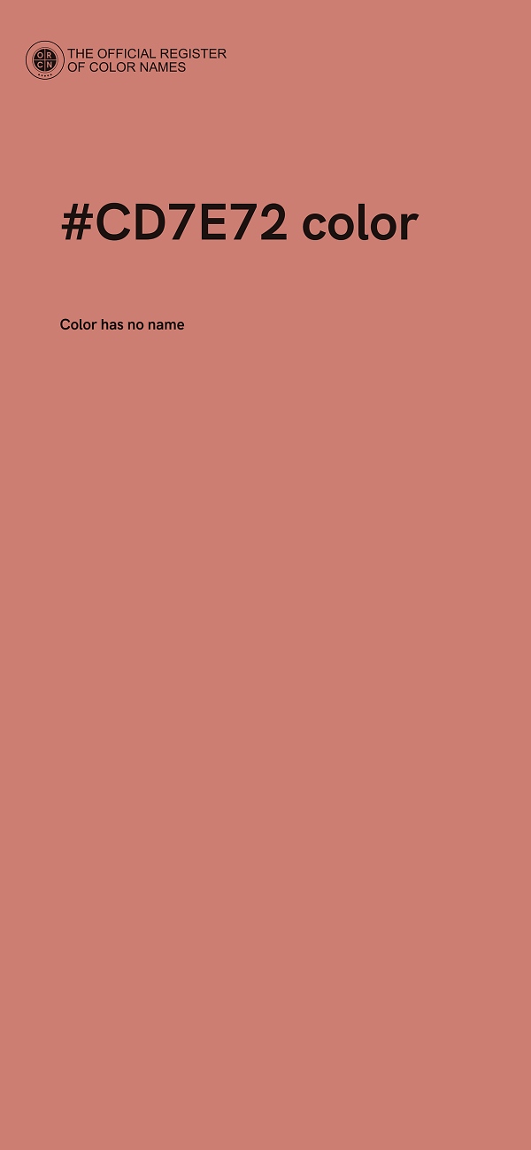 #CD7E72 color image