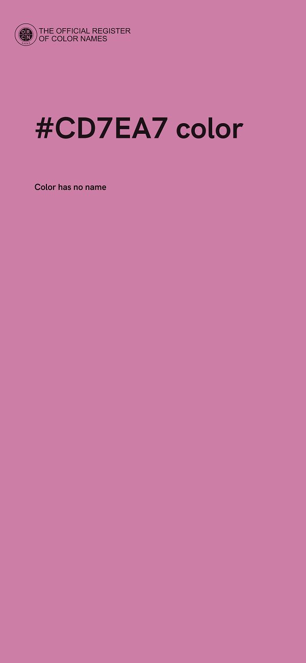 #CD7EA7 color image