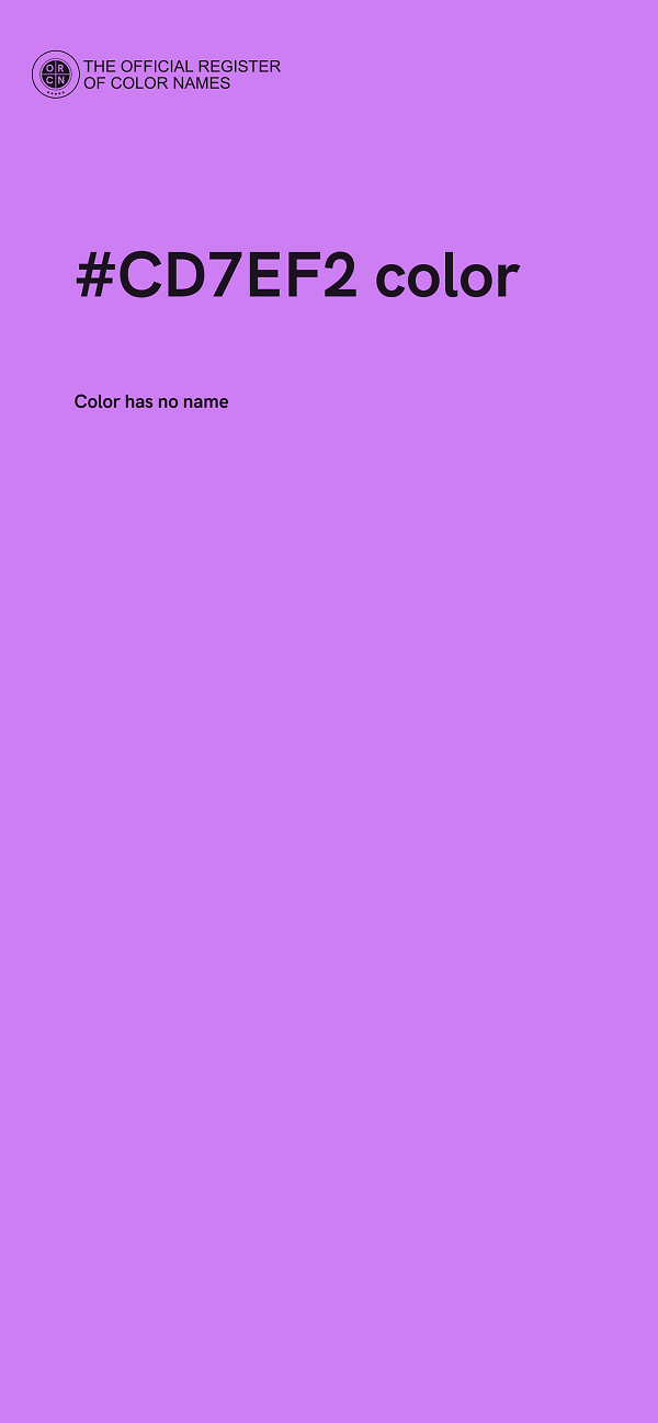 #CD7EF2 color image