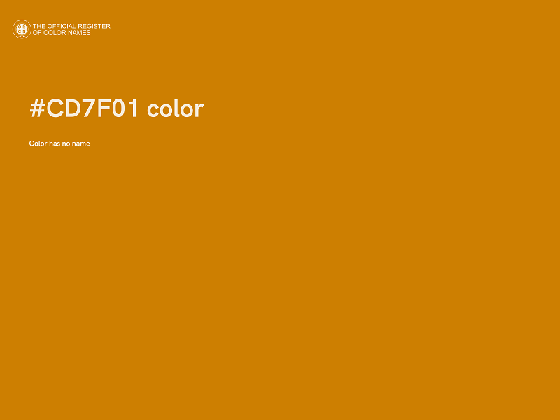 #CD7F01 color image