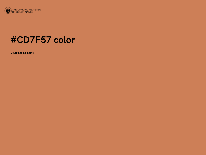 #CD7F57 color image