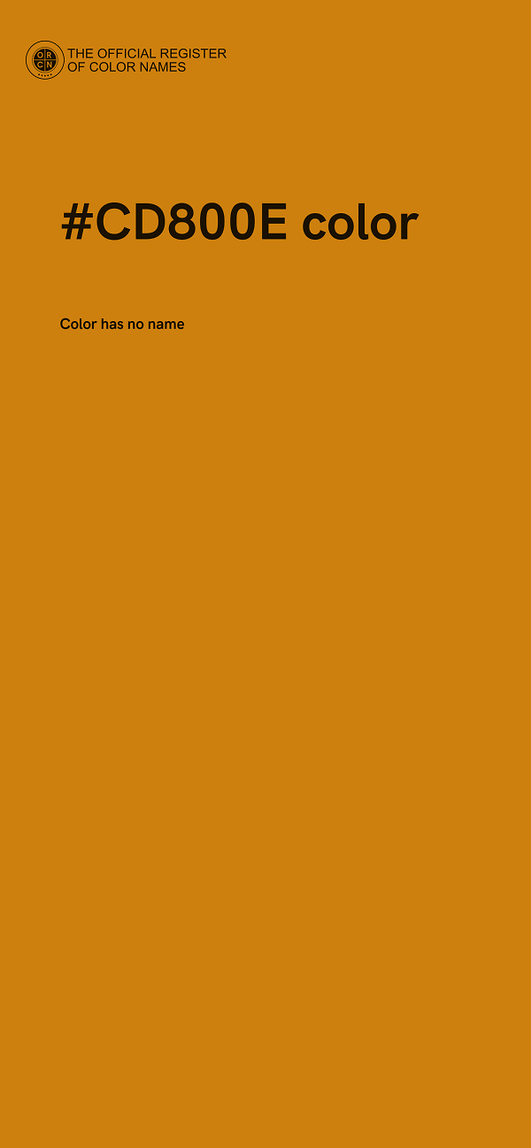 #CD800E color image