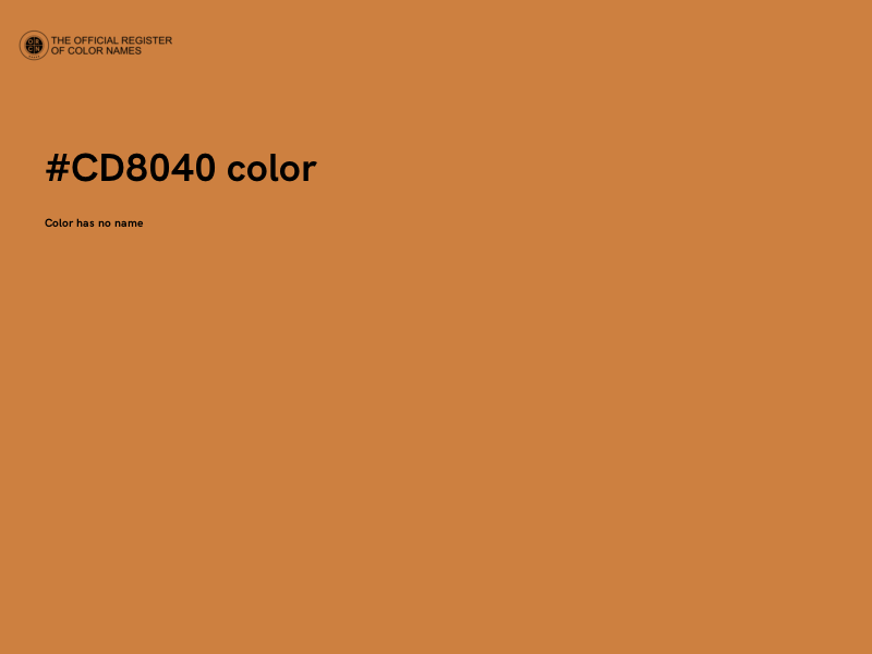 #CD8040 color image