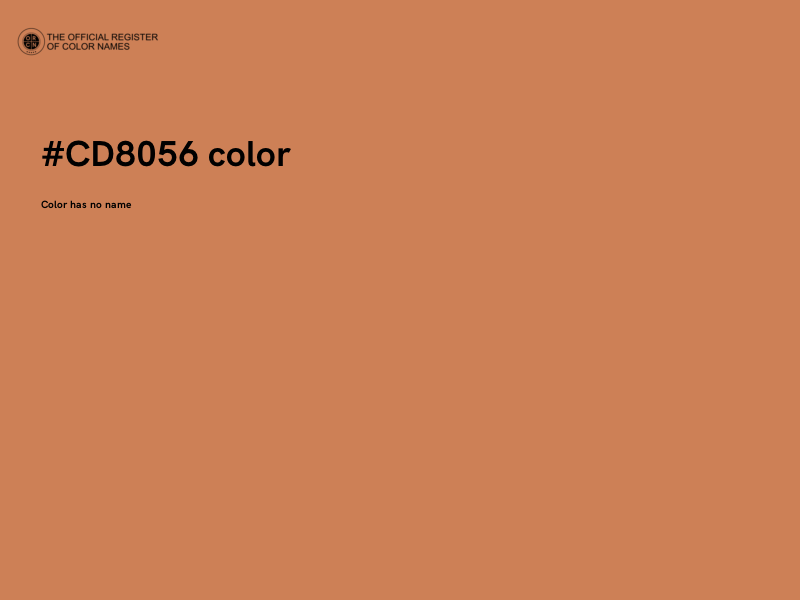 #CD8056 color image