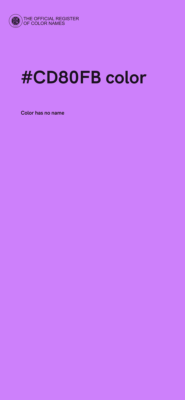 #CD80FB color image
