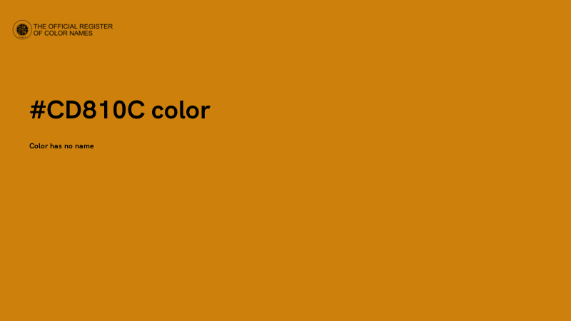 #CD810C color image
