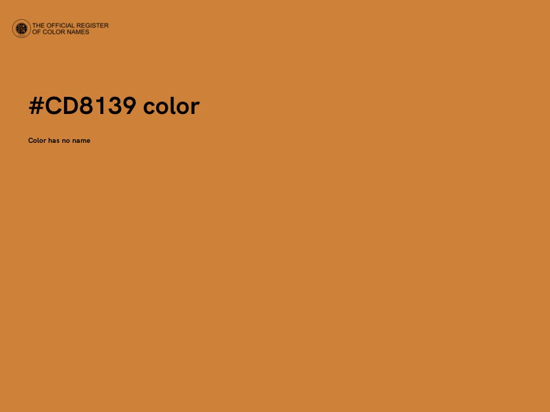 #CD8139 color image