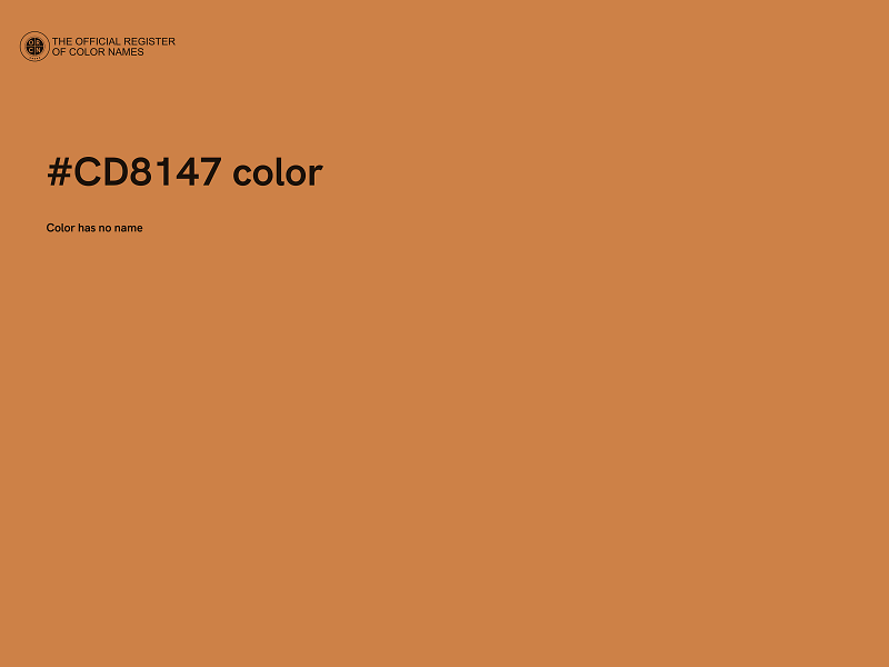 #CD8147 color image