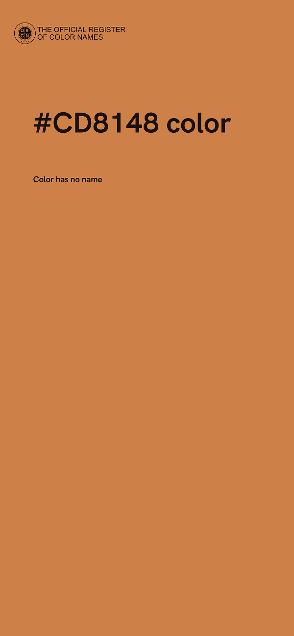 #CD8148 color image