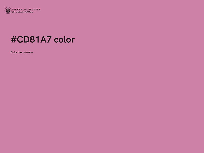 #CD81A7 color image