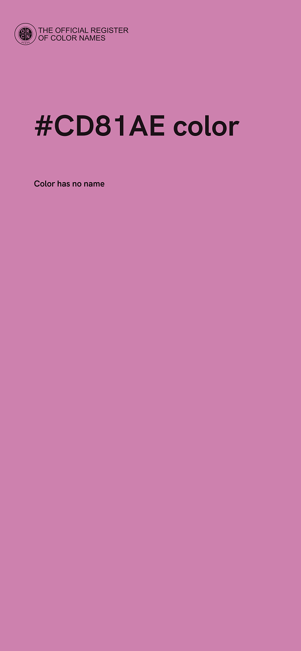 #CD81AE color image
