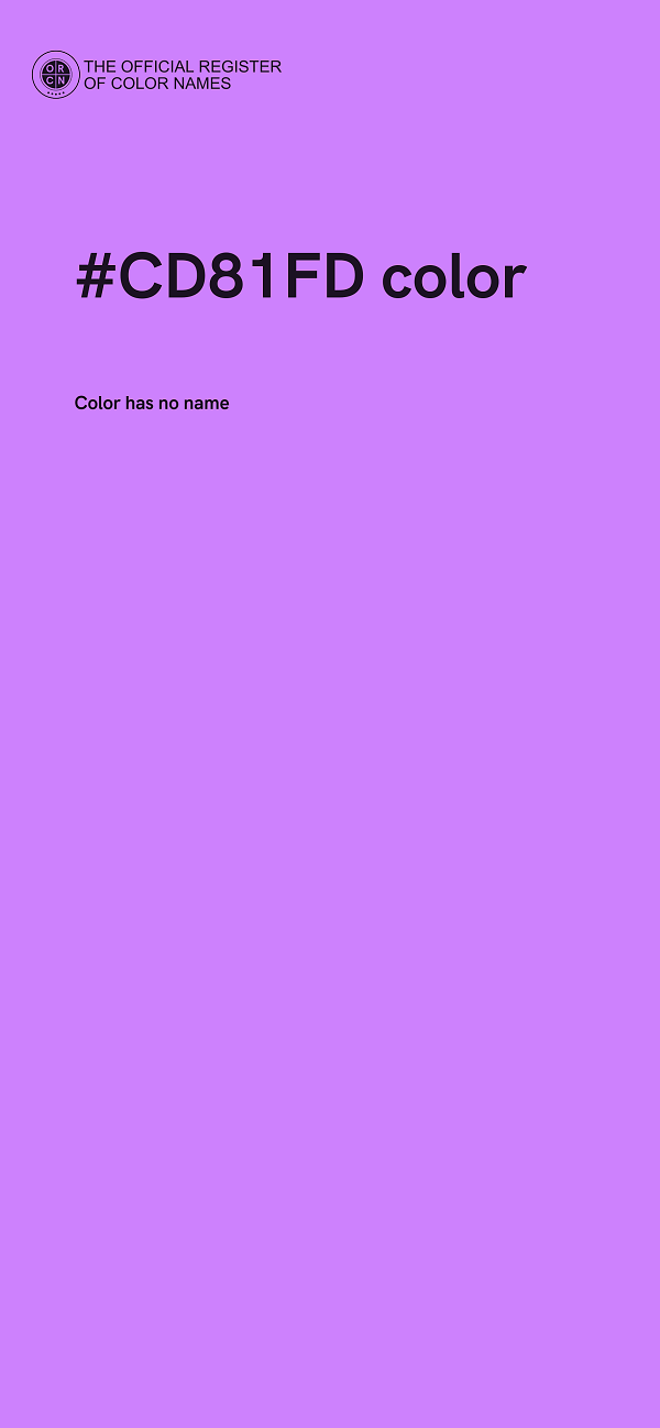 #CD81FD color image