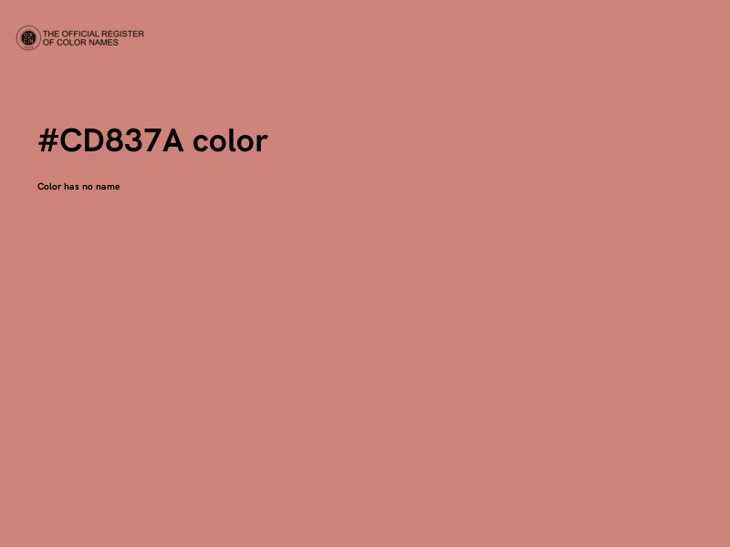 #CD837A color image