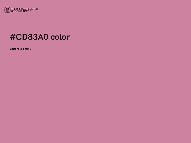 #CD83A0 color image