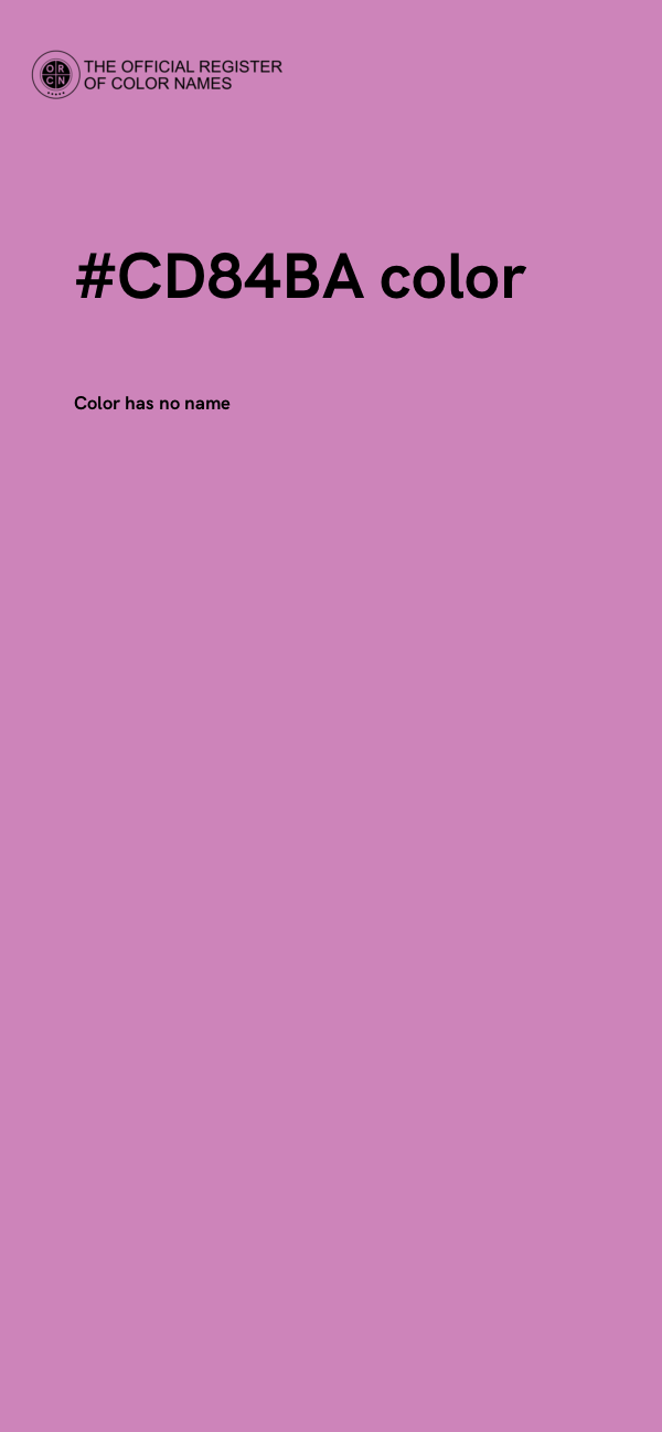 #CD84BA color image
