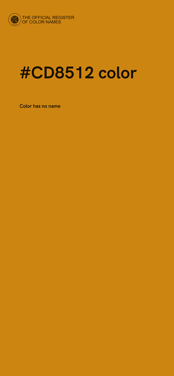 #CD8512 color image