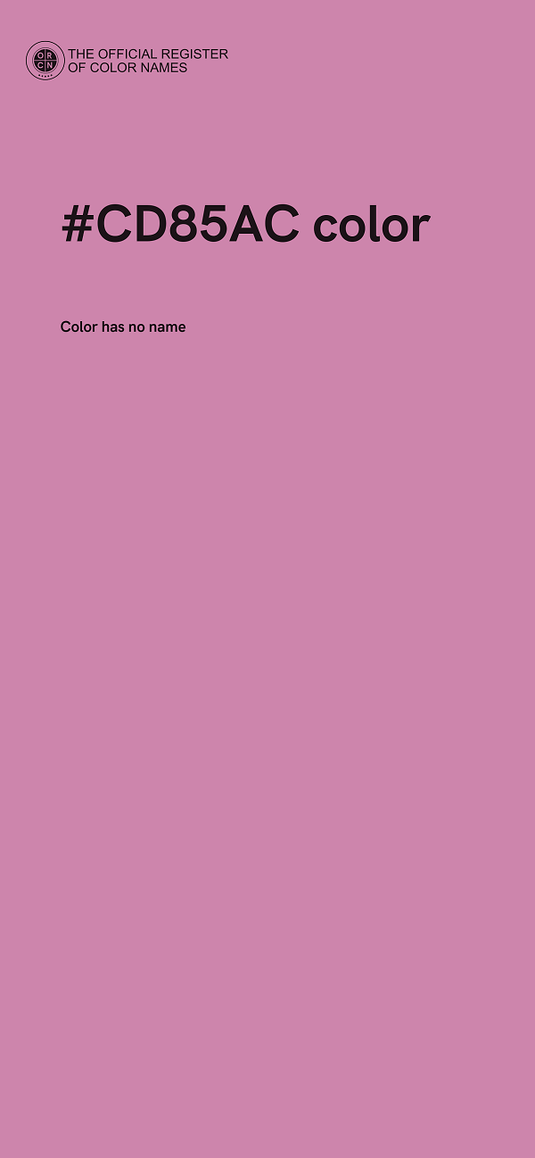 #CD85AC color image