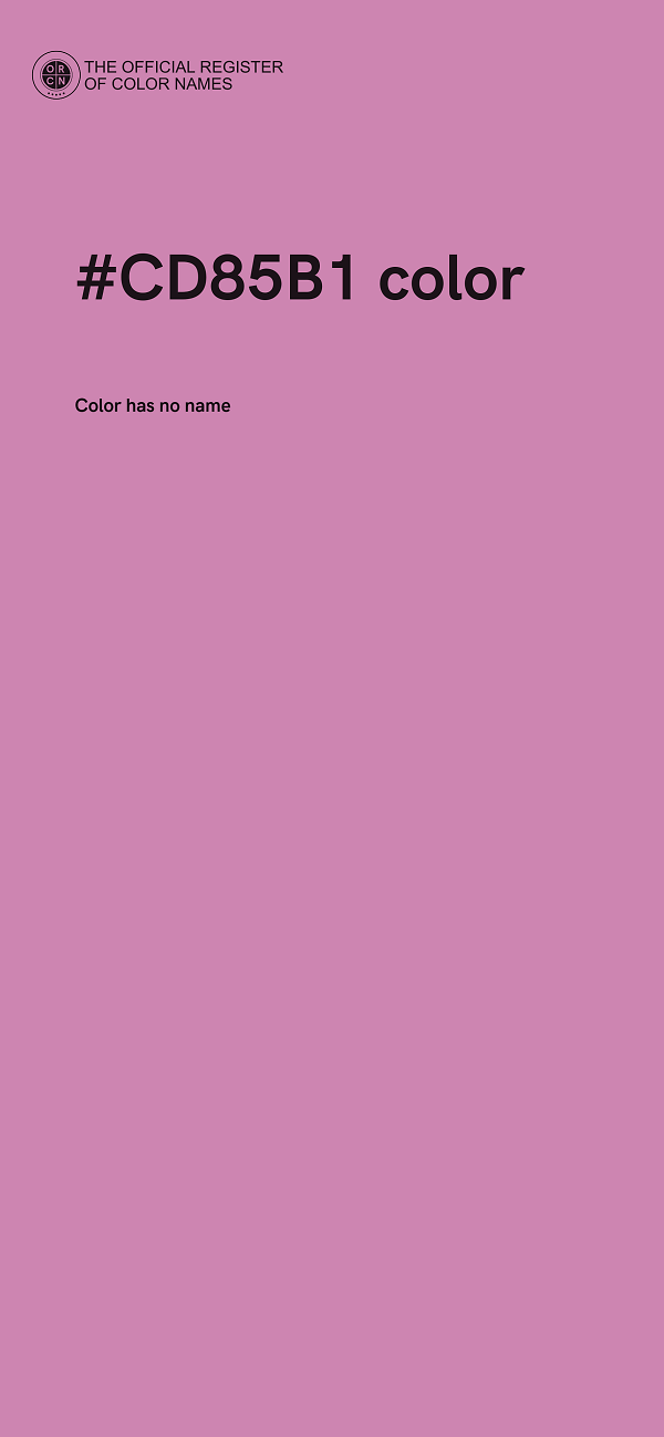 #CD85B1 color image