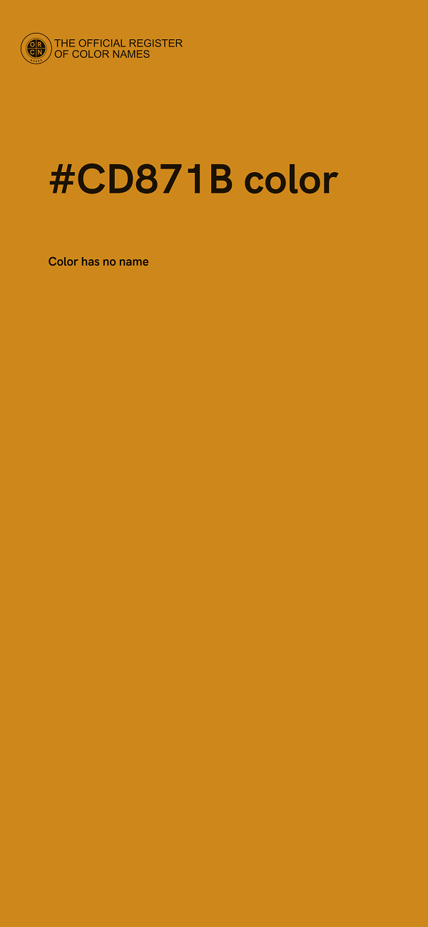 #CD871B color image
