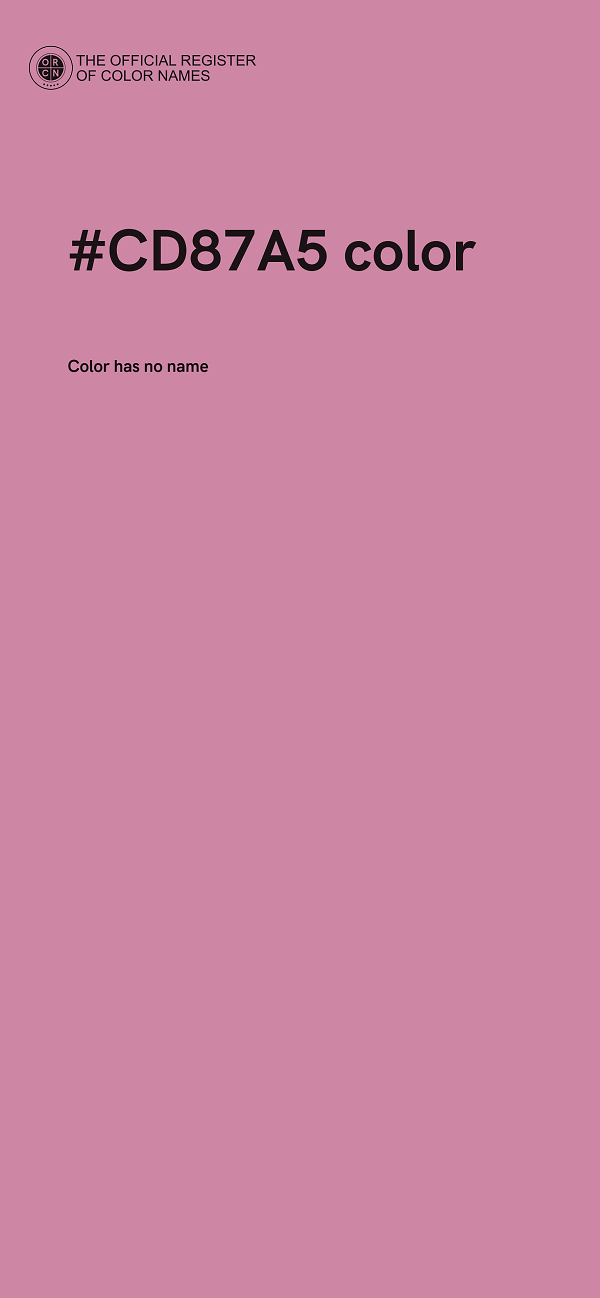 #CD87A5 color image