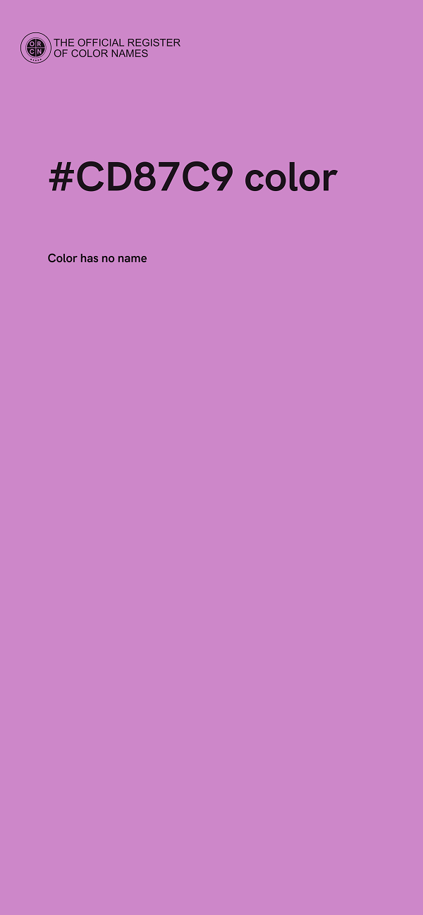 #CD87C9 color image
