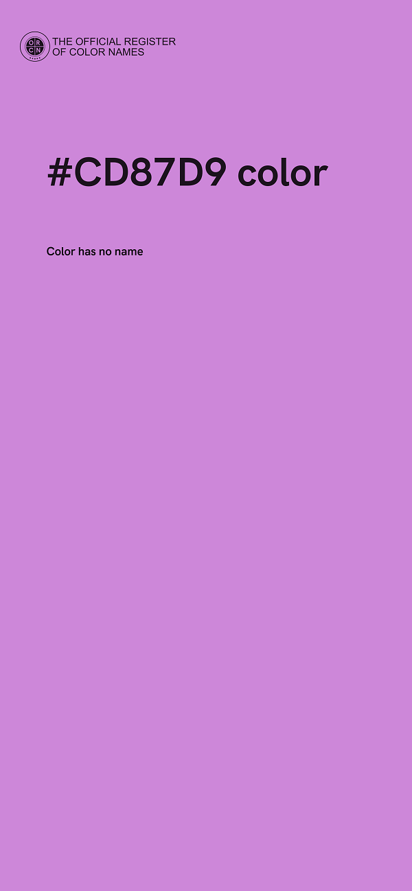 #CD87D9 color image