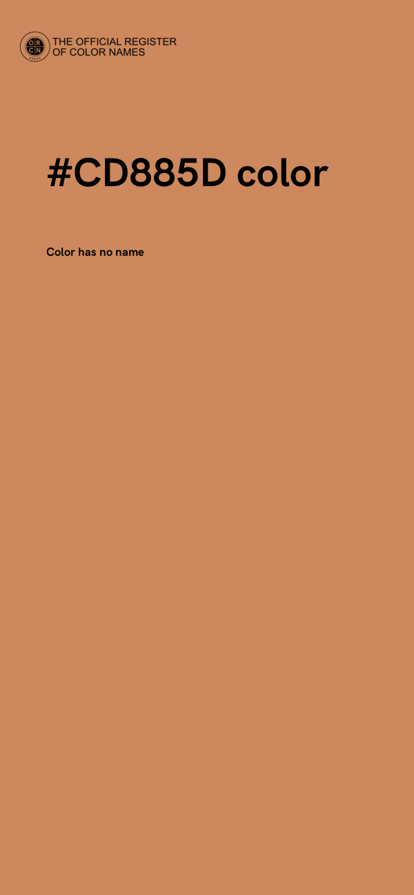 #CD885D color image