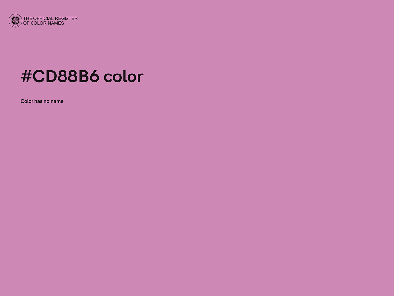 #CD88B6 color image
