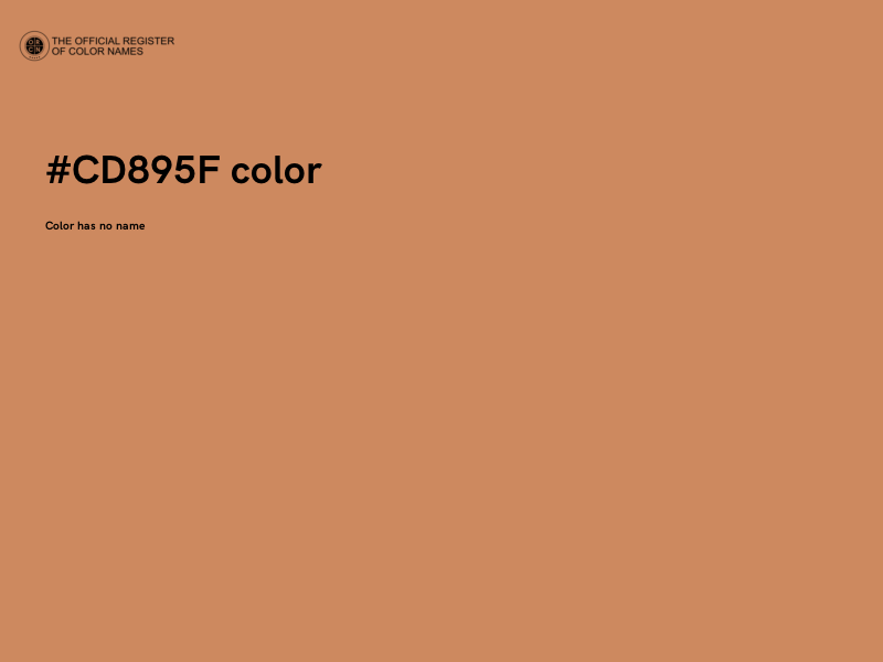 #CD895F color image