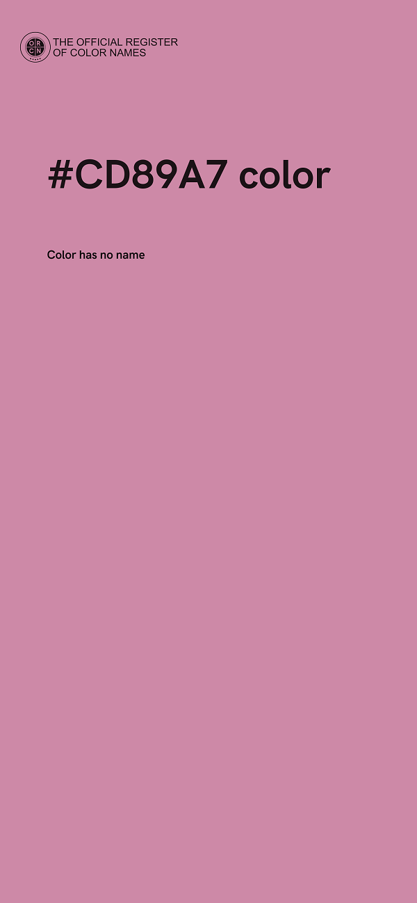 #CD89A7 color image