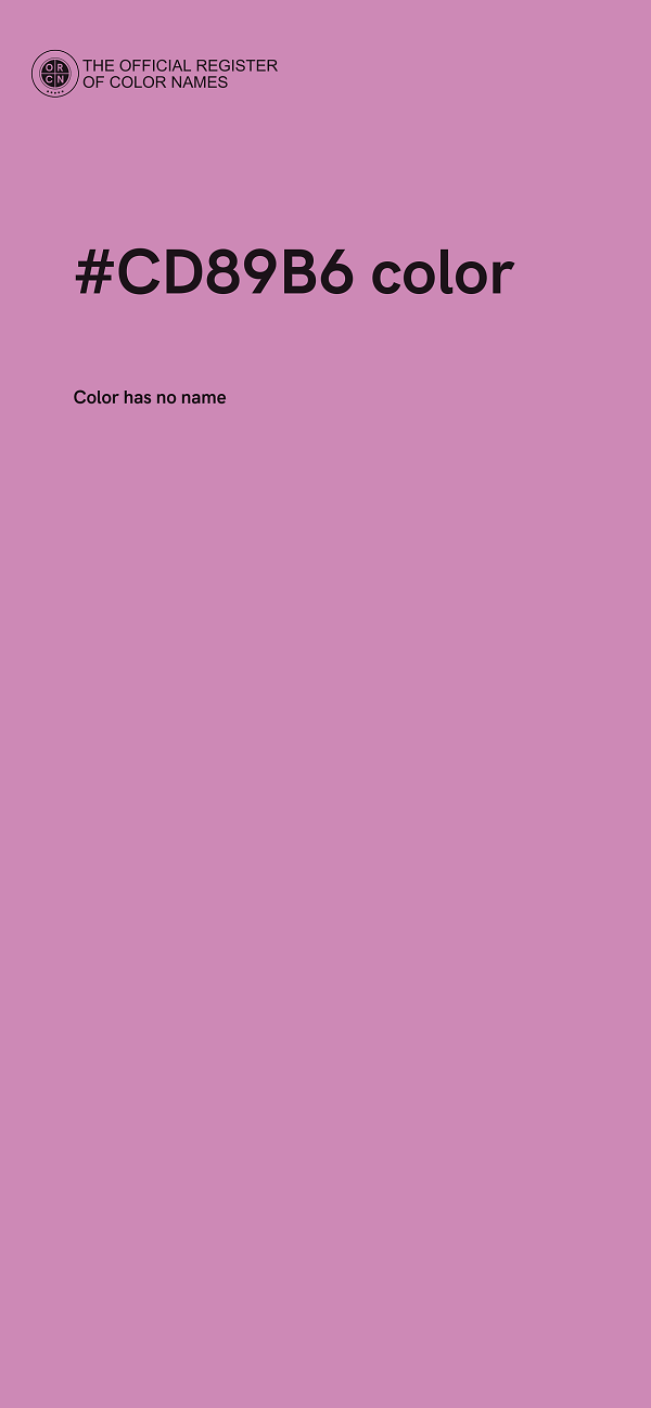 #CD89B6 color image