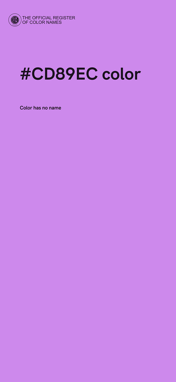 #CD89EC color image