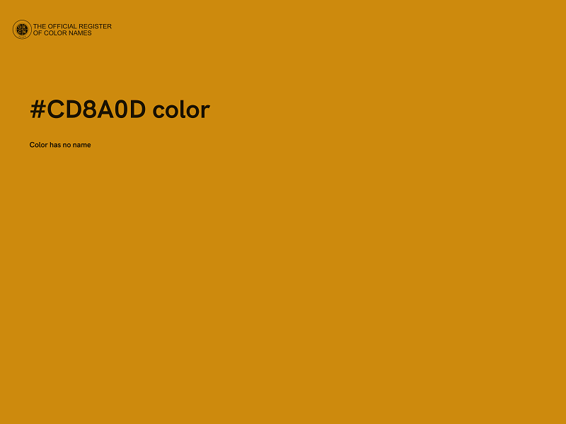 #CD8A0D color image