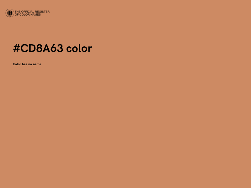 #CD8A63 color image