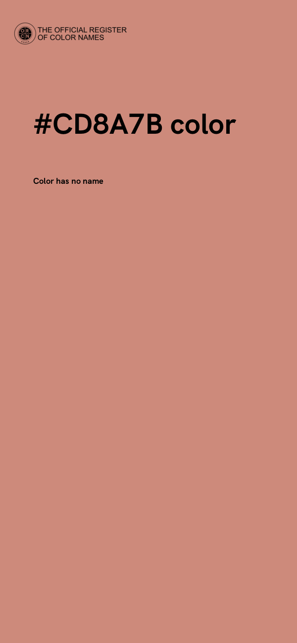 #CD8A7B color image