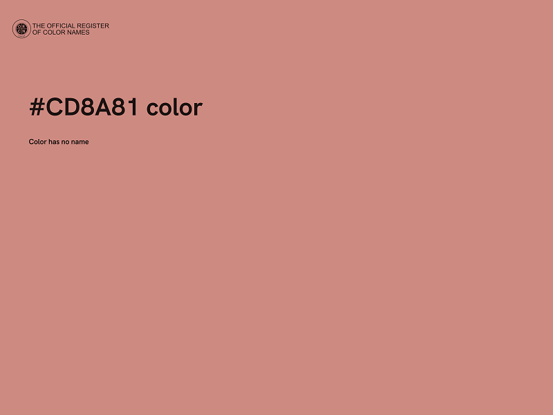 #CD8A81 color image