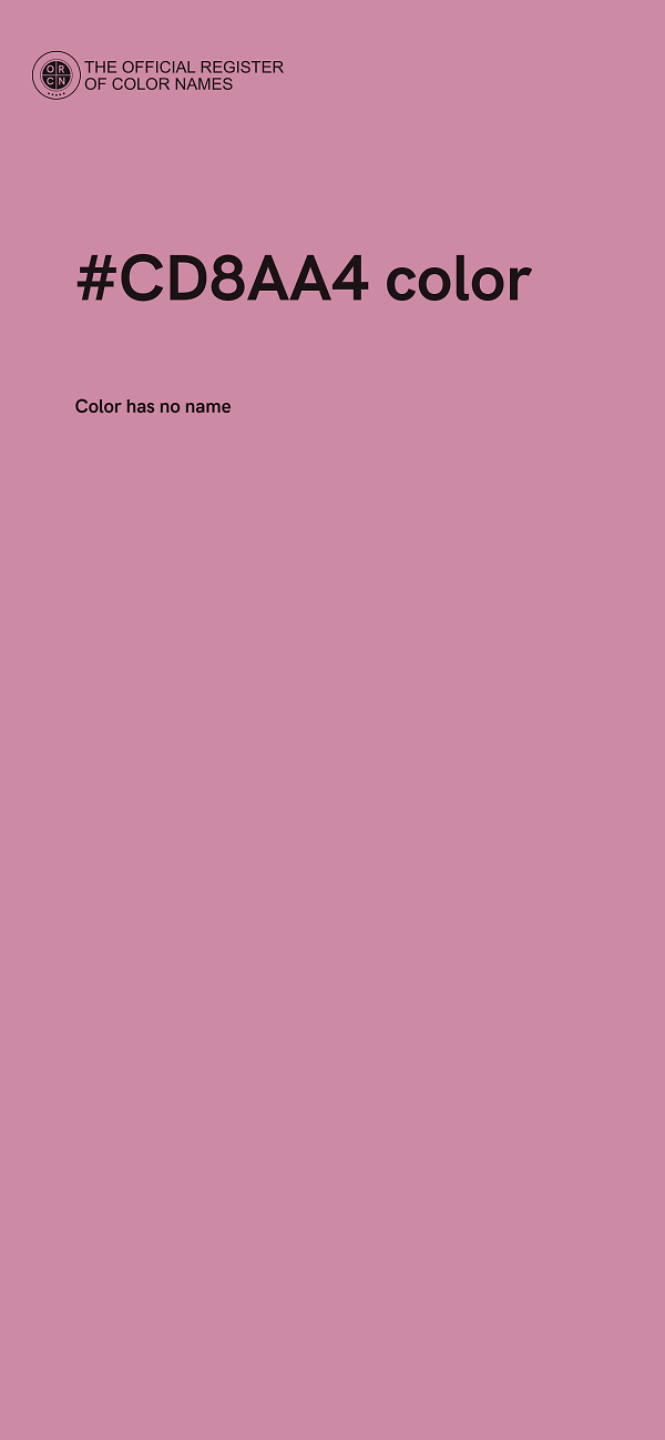 #CD8AA4 color image