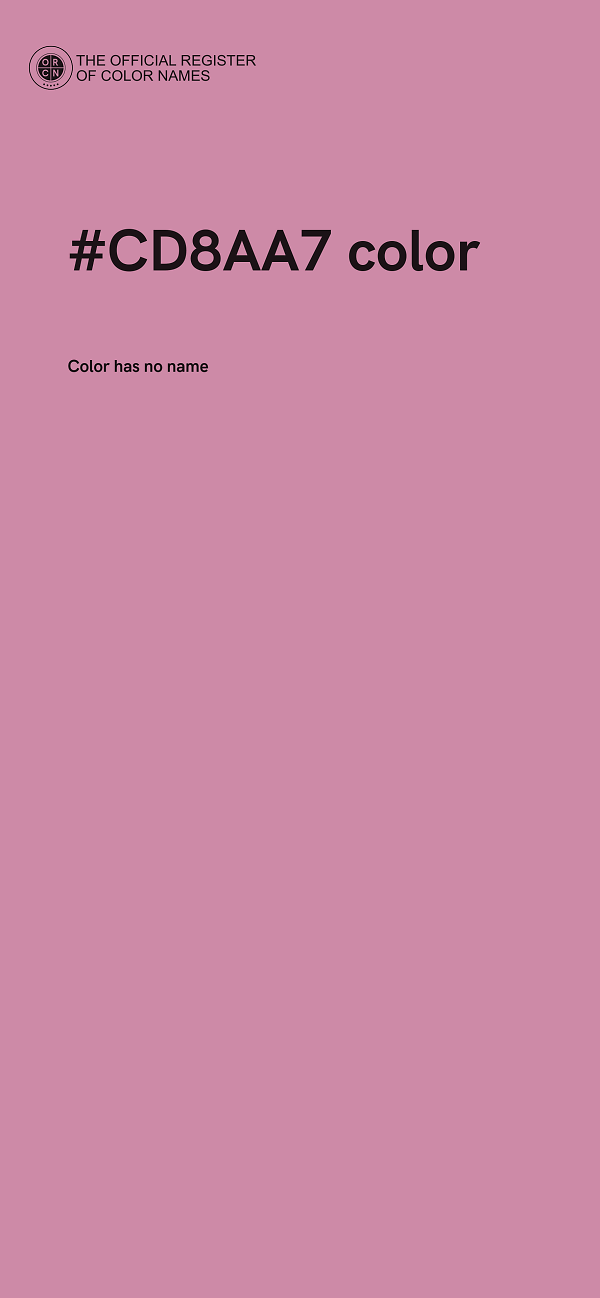 #CD8AA7 color image