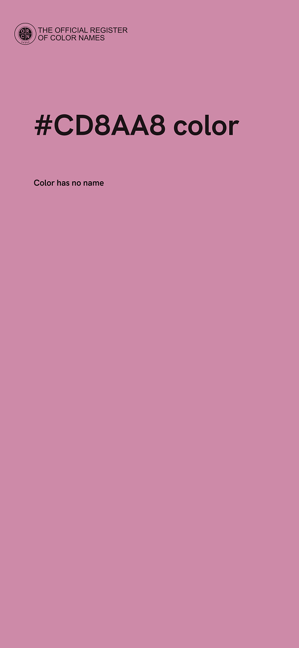 #CD8AA8 color image