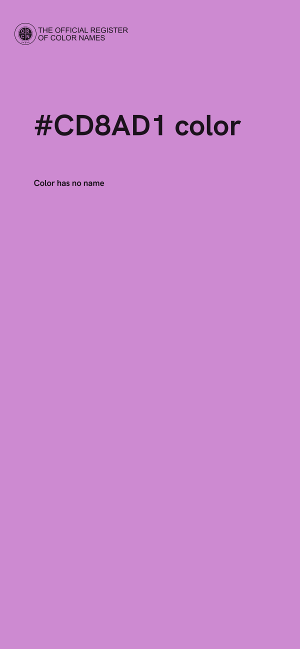 #CD8AD1 color image