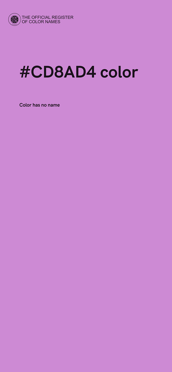 #CD8AD4 color image