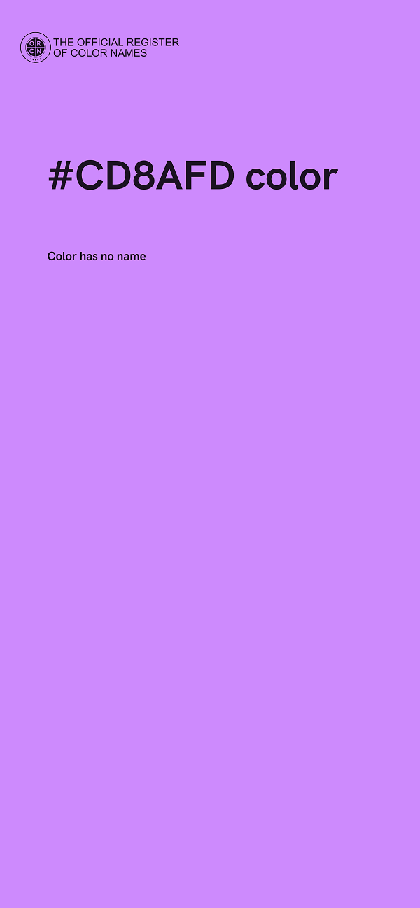 #CD8AFD color image