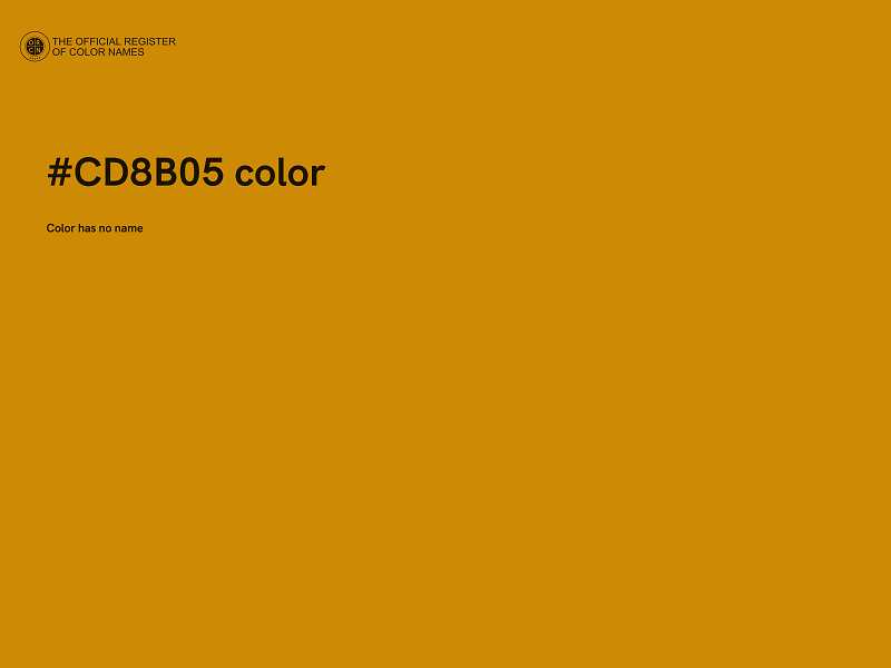 #CD8B05 color image
