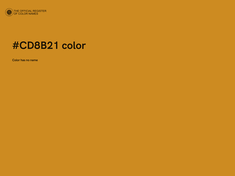 #CD8B21 color image