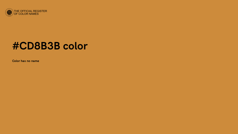 #CD8B3B color image