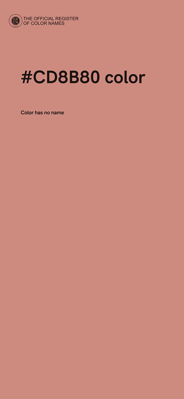 #CD8B80 color image