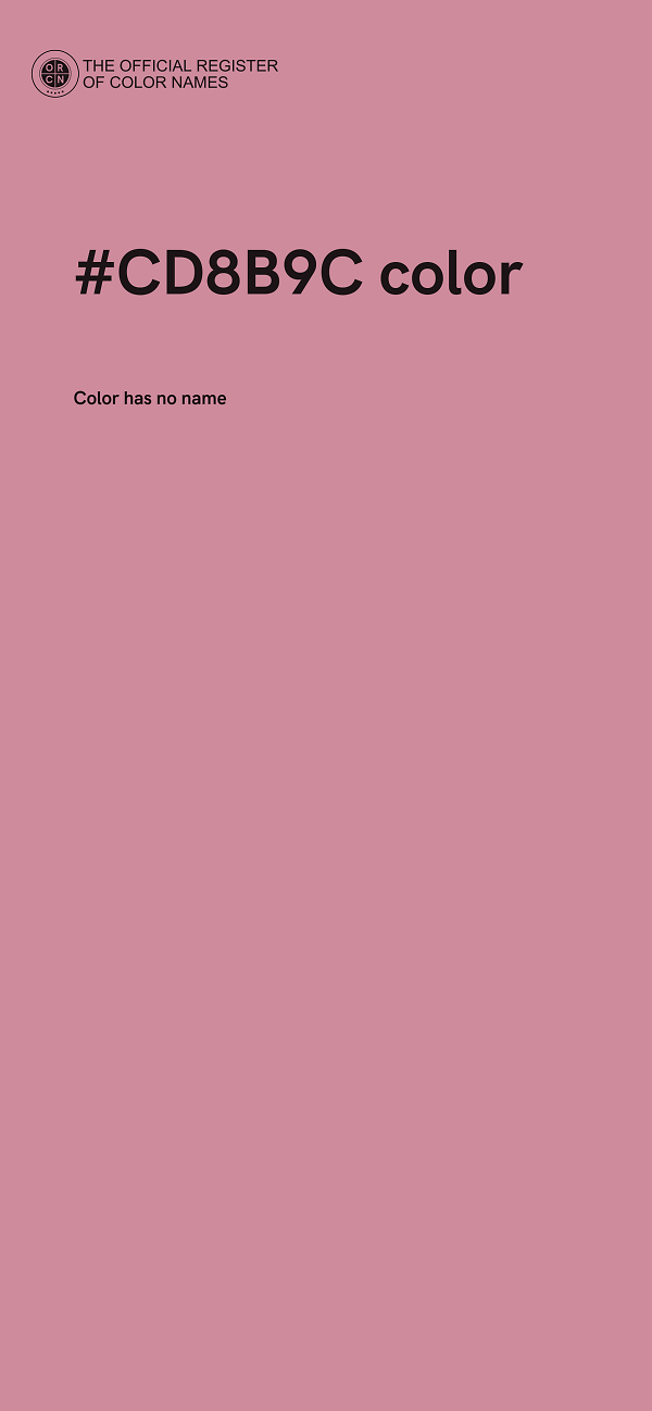 #CD8B9C color image