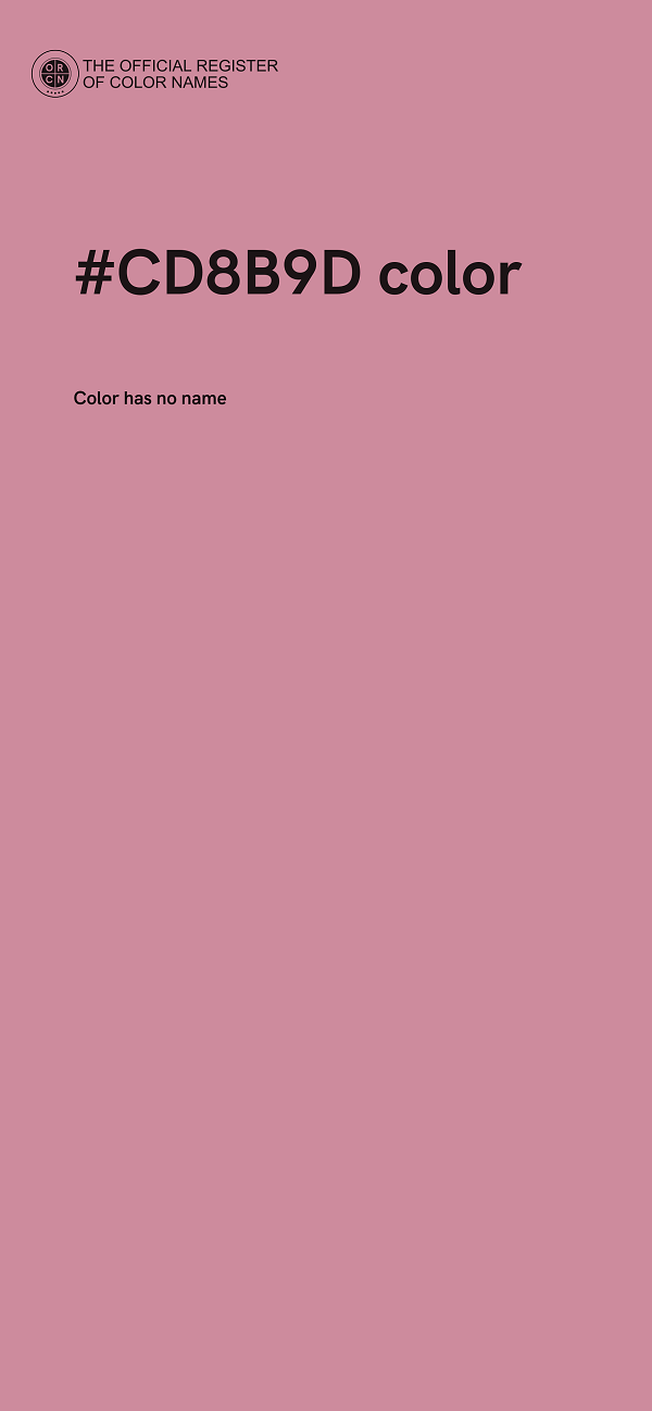 #CD8B9D color image