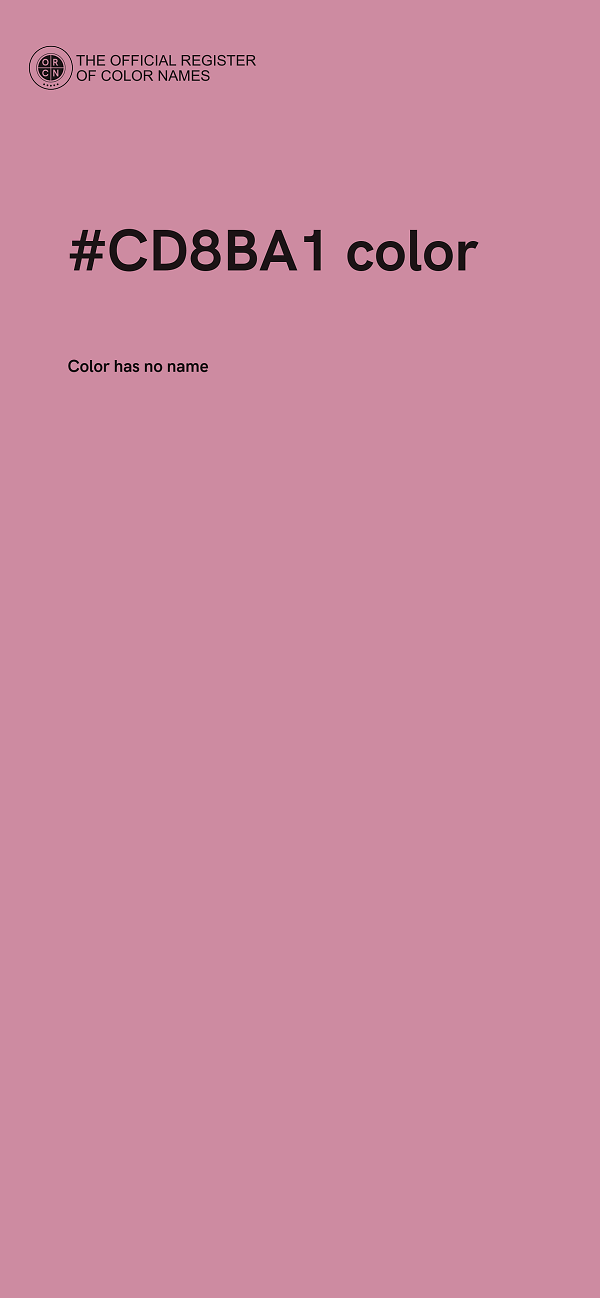 #CD8BA1 color image