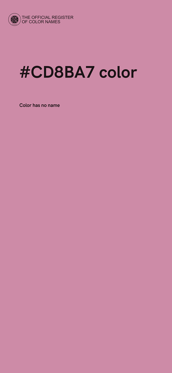 #CD8BA7 color image